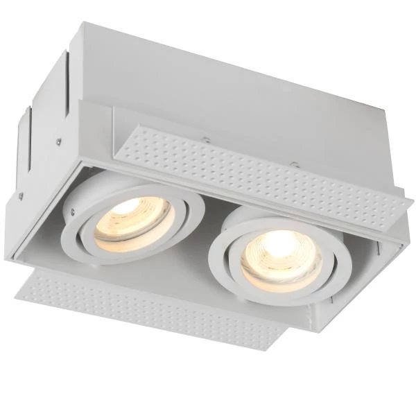 Lucide TRIMLESS - Spot encastrable - 2xGU10 - Blanc - DETAIL 1